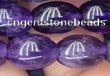 CNA772 15.5 inches 8*11mm rice amethyst gemstone beads