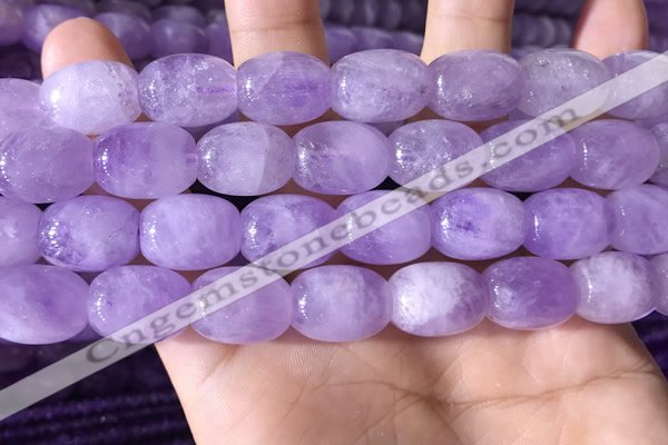 CNA786 15.5 inches 12*16mm drum lavender amethyst beads