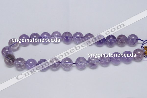 CNA803 15.5 inches 10mm round natural light amethyst beads