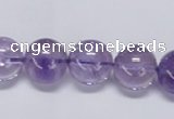 CNA804 15.5 inches 12mm round natural light amethyst beads