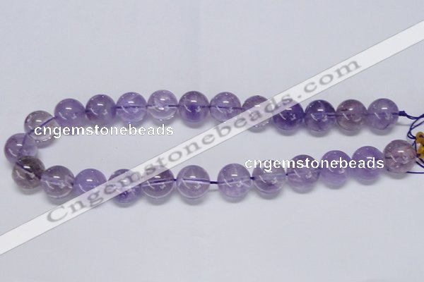 CNA804 15.5 inches 12mm round natural light amethyst beads