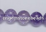 CNA805 15.5 inches 14mm round natural light amethyst beads