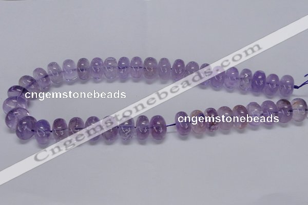 CNA810 15.5 inches 8*12mm rondelle natural light amethyst beads