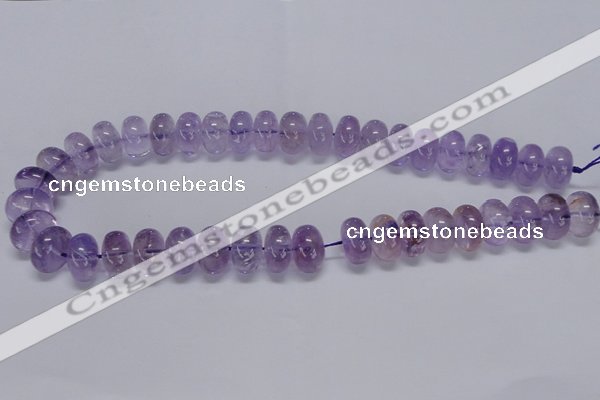 CNA811 15.5 inches 10*14mm rondelle natural light amethyst beads