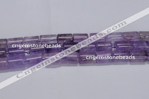 CNA815 15.5 inches 15*20mm tube natural light amethyst beads