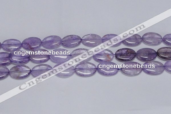 CNA834 15.5 inches 18*25mm oval natural light amethyst beads