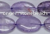 CNA835 15.5 inches 20*30mm oval natural light amethyst beads