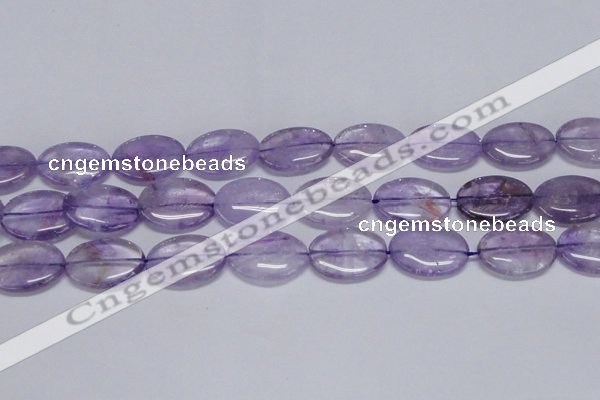 CNA835 15.5 inches 20*30mm oval natural light amethyst beads