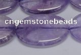 CNA837 15.5 inches 25*35mm oval natural light amethyst beads