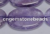 CNA838 15.5 inches 30*40mm oval natural light amethyst beads