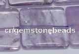 CNA849 15.5 inches 40mm square natural light amethyst beads