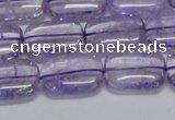 CNA850 15.5 inches 10*14mm rectangle natural light amethyst beads