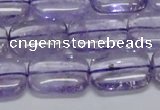 CNA851 15.5 inches 12*16mm rectangle natural light amethyst beads