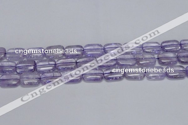 CNA852 15.5 inches 13*18mm rectangle natural light amethyst beads