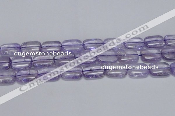 CNA853 15.5 inches 15*20mm rectangle natural light amethyst beads