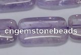 CNA855 15.5 inches 20*30mm rectangle natural light amethyst beads