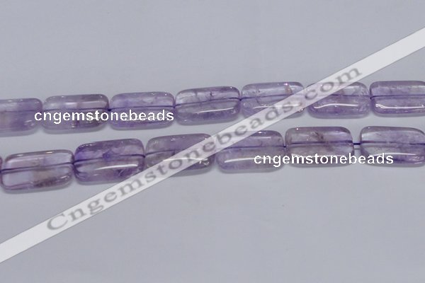 CNA855 15.5 inches 20*30mm rectangle natural light amethyst beads