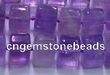 CNA902 15.5 inches 11*15*15mm faceted triangle natural amethyst beads