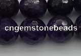 CNA920 15.5 inches 20mm faceted round natural amethyst beads