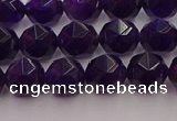 CNA937 15.5 inches 8mm faceted nuggets amethyst gemstone beads