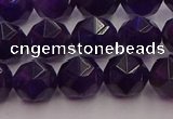 CNA938 15.5 inches 10mm faceted nuggets amethyst gemstone beads