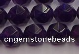 CNA939 15.5 inches 12mm faceted nuggets amethyst gemstone beads