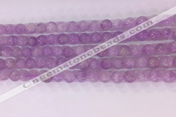 CNA952 15.5 inches 6mm round natural lavender amethyst beads