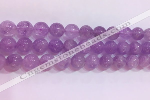 CNA956 15.5 inches 12mm round natural lavender amethyst beads