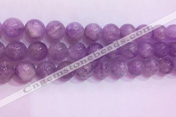 CNA957 15.5 inches 14mm round natural lavender amethyst beads