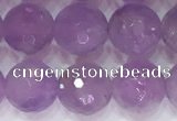 CNA964 15.5 inches 8mm faceted round natural lavender amethyst beads