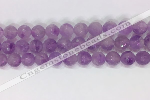 CNA965 15.5 inches 10mm faceted round natural lavender amethyst beads