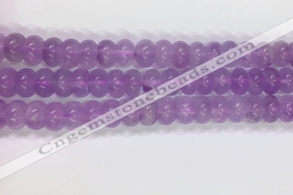 CNA970 15.5 inches 6*10mm faceted rondelle lavender amethyst beads