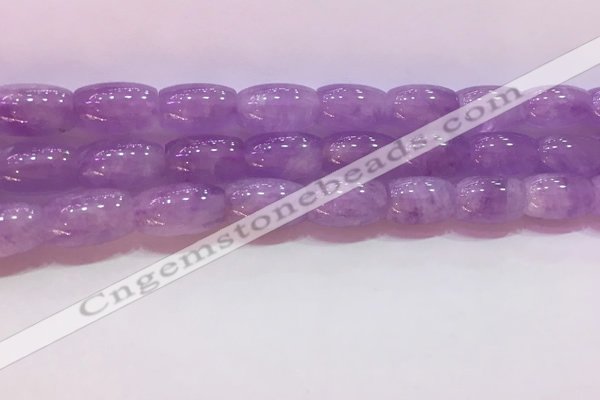 CNA975 15.5 inches 8*12mm drum natural lavender amethyst beads