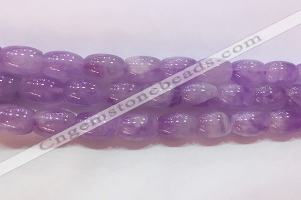 CNA976 15.5 inches 10*14mm drum natural lavender amethyst beads