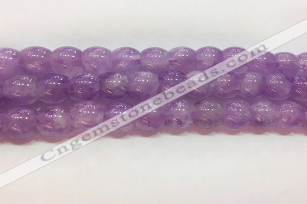 CNA980 15.5 inches 12*12mm drum natural lavender amethyst beads