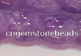 CNA981 15.5 inches 14*14mm drum natural lavender amethyst beads