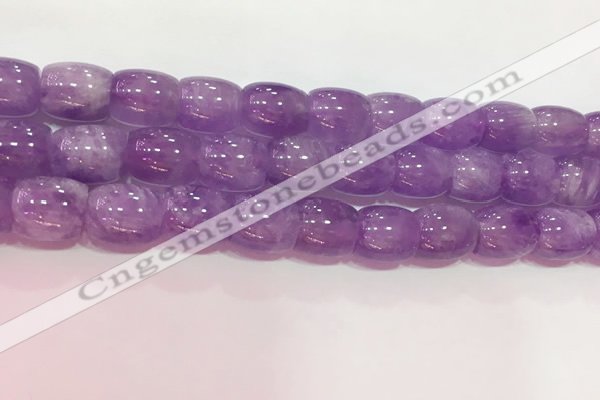 CNA981 15.5 inches 14*14mm drum natural lavender amethyst beads