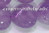 CNA985 15.5 inches 16*16mm heart natural lavender amethyst beads