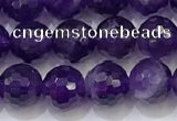 CNA991 15.5 inches 6mmm faceted round amethyst beads wholesale