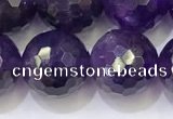 CNA994 15.5 inches 12mmm faceted round amethyst beads wholesale