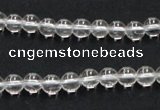 CNC01 15.5 inches 6mm round grade AB natural white crystal beads