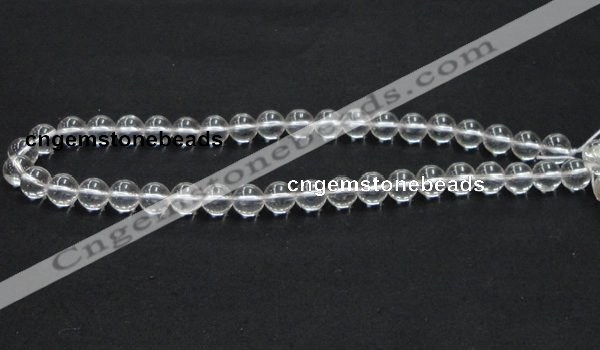 CNC03 15.5 inches 10mm round grade AB natural white crystal beads