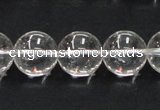 CNC05 15.5 inches 14mm round grade AB natural white crystal beads