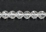 CNC08 15.5 inches 8mm faceted round grade AB natural white crystal beads