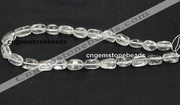 CNC22 10*16mm nugget grade AB natural white crystal beads