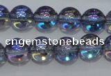 CNC301 15.5 inches 6mm round AB-color white crystal beads