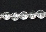 CNC37 10*10mm faceted heart grade AB natural white crystal beads