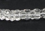 CNC39 9*12mm double heart-shaped grade AB natural white crystal beads