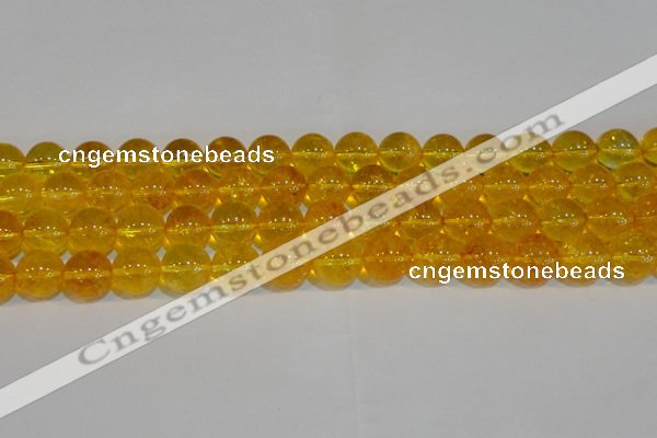 CNC405 15.5 inches 14mm round dyed natural white crystal beads