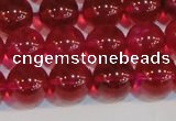 CNC413 15.5 inches 10mm round dyed natural white crystal beads